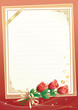 Blank paper with floral ornament Blank paper with floral ornament