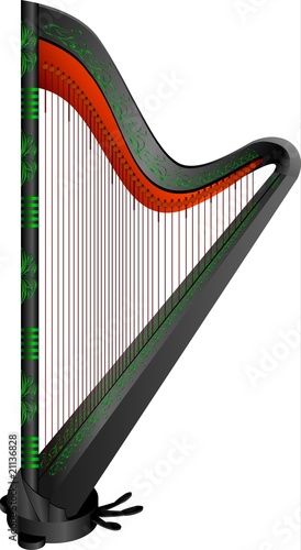 fantasy gothic harp fantasy gothic harp