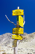 guideposts under Sedielko, Vysoke Tatry (High Tatras), Slovakia