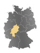 Deutschlandkarte Hessen