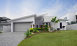 Modern townhouse exterior