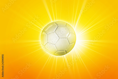 Photo: Golden football Golden football