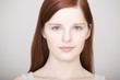 Young woman front view portrait