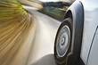 Car in motion