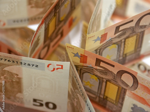 Photo: billets cinquante euros billets cinquante euros