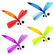Vector illustration of dragonflies Vector illustration of dragonflies