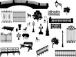 large set of park elements