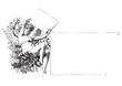 antique frame engraving (vector)