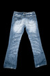 Blue denim jeans