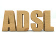 mot ADSL en bois pin 3D