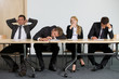 Business people sitting in office