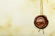 Paper with wax seal