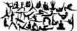 yoga 2 collection of vector silhouettes yoga 2 collection of vector silhouettes