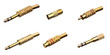 Audio and video jacks gold plated