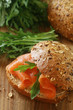 Wholegrain Roll with Smoked Salmon