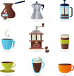 Coffee icons set - 1