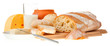 piece of butter, bread and a knife