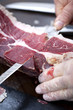 Jambon de Bayonne dans une charcuterie