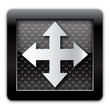 Move metal glossy icon Move metal glossy icon