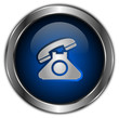 icones boutons téléphone bleu