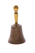 old bronze hand bell isolated on white old bronze hand bell isolated on white