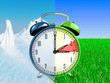 Illustration: Daylight saving time concept Daylight saving time concept