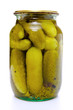 Photo: pickles jar isolated on white pickles jar isolated on white