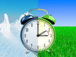 Illustration: Daylight saving time concept Daylight saving time concept