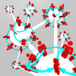 Many connected people on linked worlds