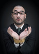 Puzzled businessman