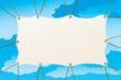 Vector: Banner in a high sky Banner in a high sky