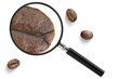 Coffee with magnifier
