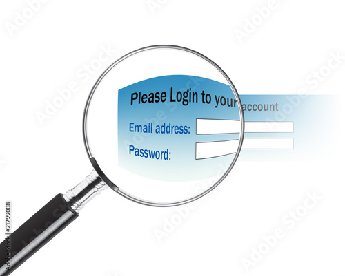 Illustration: Email address and password Email address and password