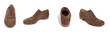 brown suede men shoe