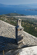 Foreground Stone Roof And Background Bay