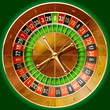Illustration of detailed casino roulette wheel