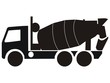 Vektor: Betonmischer 3-achsig Betonmischer 3-achsig