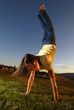Young Girl Cartwheel