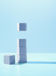 Block hovering over stack of blocks