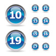 Collection of numbers - Pictos 10 à 19 Collection of numbers - Pictos 10 à 19