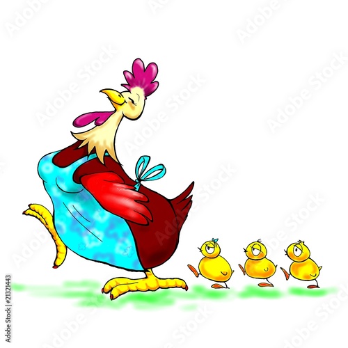 mother hen cartoon
