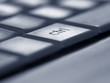 Close up of control key on computer keyboard
