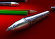 close up of a metal pen close up of a metal pen
