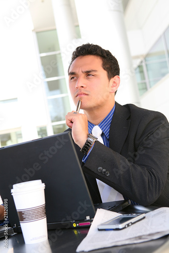 Photo: Business Man Thinking Business Man Thinking