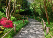 Stone walkway in Japanese Tea Garden, San Francisco
