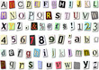 Vector: Paper Font Paper Font
