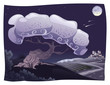 Countryside in the night. Vector landscape. Countryside in the night. Vector landscape.