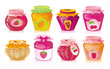 Jars with jam