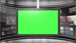 Virtual TV Studio News Set