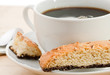 Crisp nutty chocolate biscotti with coffee Crisp nutty chocolate biscotti with coffee